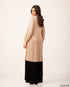 Polyester Color-Block Pleated Dress 54211